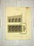 Original Old Antique Print 1805 Chemistry Air Vault Encyclopaedia Britannica