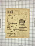 Antique Print Ref.578 C1800 Encyclopaedia Britannica Pneumatics Instruments