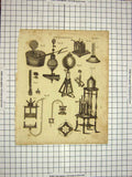 Antique Print Ref.575 C1800 Encyclopaedia Britannica Pneumatics Instruments