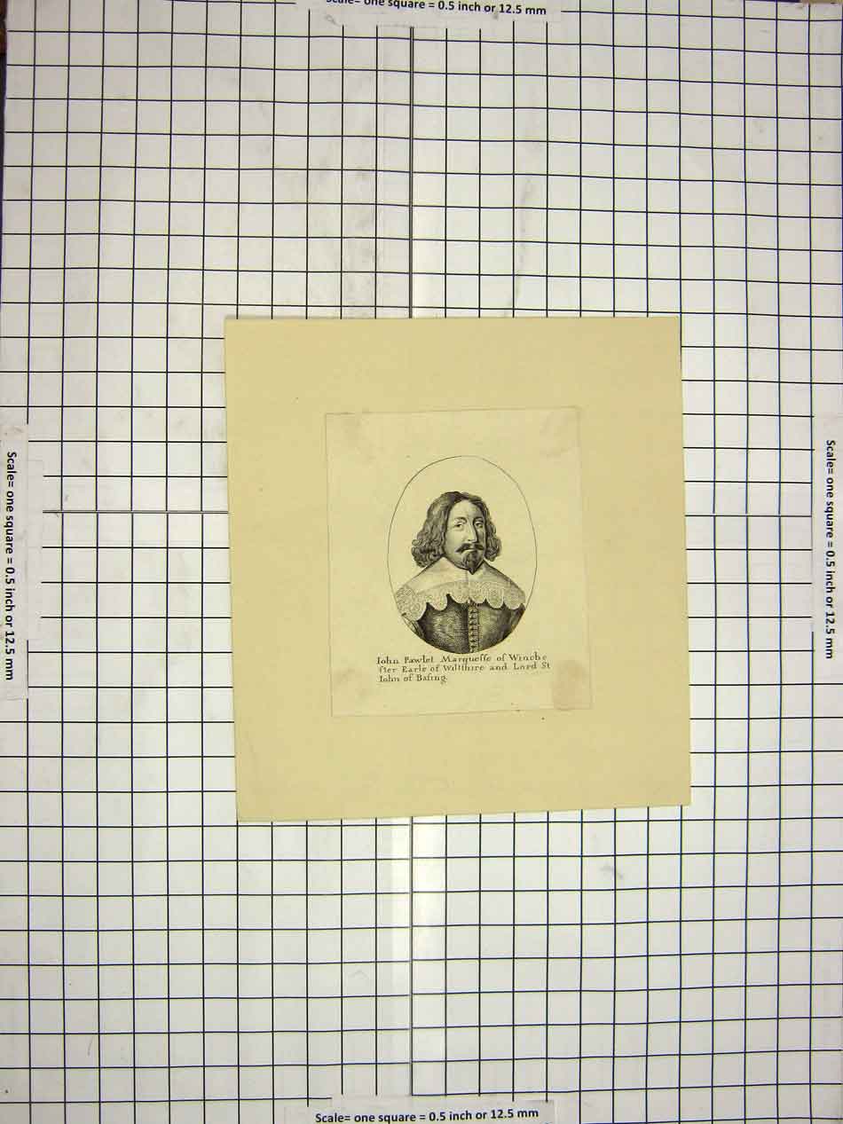 Original Old Antique Print C1800 Portrait Jown Pawlet Marquess Winche 19th