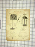 Old Antique Print C1800 Encyclopaedia Britannica Hydrodynamics Diagrams 19th