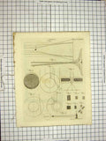 Old Antique Print C1800 Encyclopaedia Britannica Optics Eight Pages Shape 19th