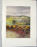 Original Old Antique Print 1913 View Caterham Tilburstow Hill Colour 20th