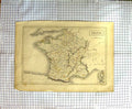 Original Old Antique Print Map France Sardinia Jersey Scilly Bartholomew