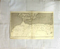 Original Old Antique Print Map 1827 Spain Africa Majorca Gibraltar Ludgate 19th