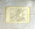 Original Old Antique Print Map Camburg Dornburg Apa Dyonnet Dufour