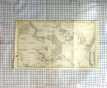 Original Old Antique Print Map 1859 Lake Gairdner Torrens Swinden'S Victorian