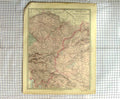 Original Old Antique Print Walker Map C1790-C1900 Germany Bohemia Syria 18th