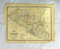 Original Old Antique Print Woolmuth Map 1843 Belgique Belgium Namub Victorian
