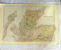 Original Old Antique Print Map C1790-C1900 Scotland Moray Firth Caithness 18th