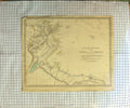 Original Old Antique Print Walker Map 1836 North Africa Tunis Tripoli 19th