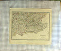 Old Antique Print Ref.635 Walker Map 1830 England Isle Wight Beachy Head