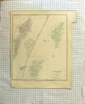 Original Old Antique Print Walker Map C1790-C1900 Scotland Orkney Shetland 18th
