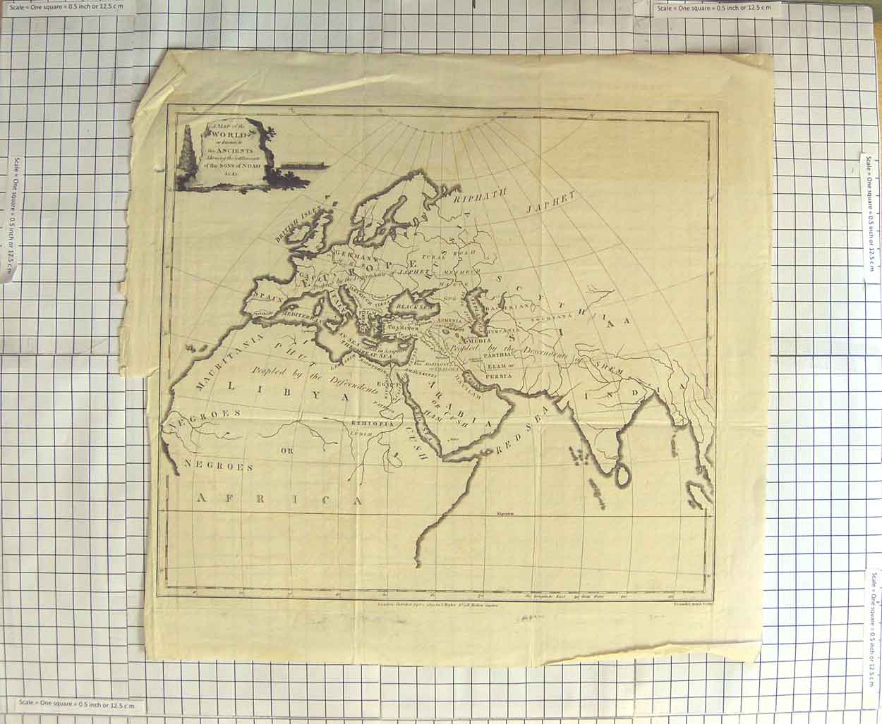 Original Old Antique Print Conder Map C1790-C1900 World Britain France 18th