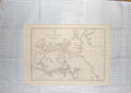 Original Old Antique Print Weller Map C1790-C1900 Arctic North America 18th