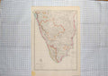 Original Old Antique Print Weller Map C1790-C1900 India Madras Gulf Manaar 18th