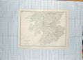 Original Old Antique Print Johnston Map C1790-C1900 Scotland Arran Forth 18th