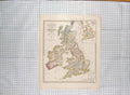 Original Old Antique Print Map C1790-C1900 Britain England Scotland Wales 18th