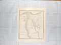 Original Old Antique Print Map C1790-C1900 Egypt Arabia Red Sea Desert 18th
