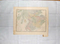 Original Old Antique Print Walker Map C1790-C1900 Southern Scotland Arran 18th