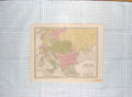 Original Old Antique Print Boynton Map C1790-C1900 Europe Turkey Italy 18th