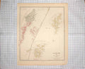 Old Antique Print Ref.700 Walker Map C1790-C1900 Scotland Orkney Shetland