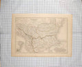 Original Old Antique Print Hall Map C1790-C1900 Turkey Bosphorus Marmora 18th
