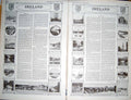 Original Old Vintage Print Map 1922 Ireland Plan Dublin Cork Shannon Athlone