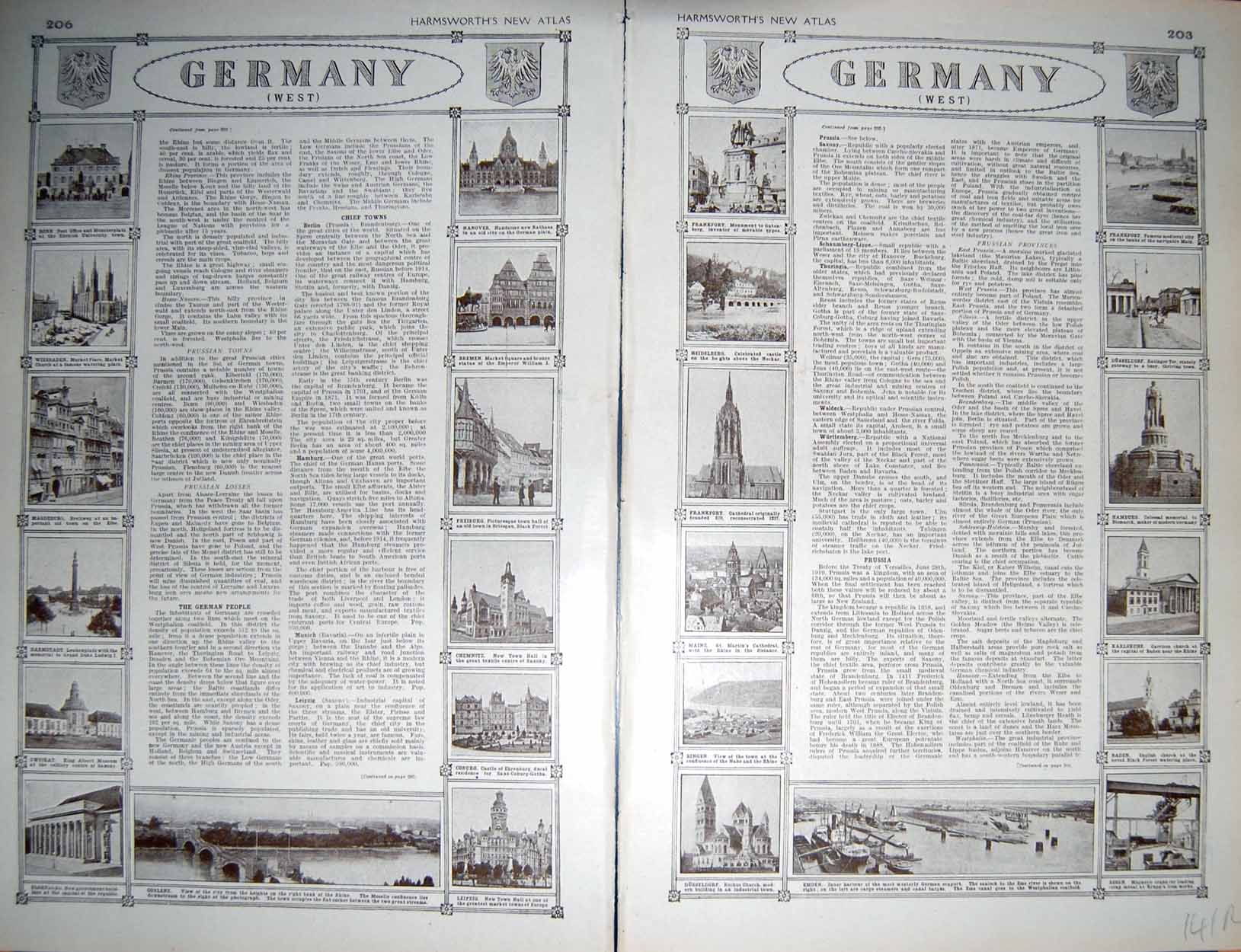 Antique Old Print Map 1922 Germany Plan Leipzig Munich Coalfield Industry 20th