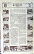 Old Vintage Print Map 1922 London Railways Plan Euston Waterloo Victoria 20th