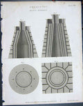 Original Old Antique Print Ref.790 1804 Chemistry Blast Furnace Lowry