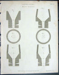 Original Old Antique Print Ref.791 1804 Chemistry Blast Furnace Lowry