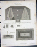 Original Old Antique Print Ref.795 1805 Chemistry Blast Furnace Works Lowry