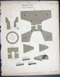 Original Old Antique Print 1805 Chemistry Blast Furnace Lowry Napoleonic Era