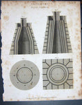 Original Old Antique Print Ref.802 1804 Chemistry Blast Furnace Lowry