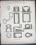 Original Old Antique Print *3204 1802 Chemistry Furnaces Antimony Lowry