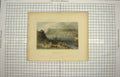 Original Old Antique Print 1839 Brock'S Monument Boats Richardson Victorian