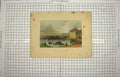 Original Old Antique Print 1840 St. John'S Richlieu River Carter 19th