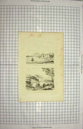 Original Old Antique Print C1790-C1900 St. John Chambly Canada Views 18th