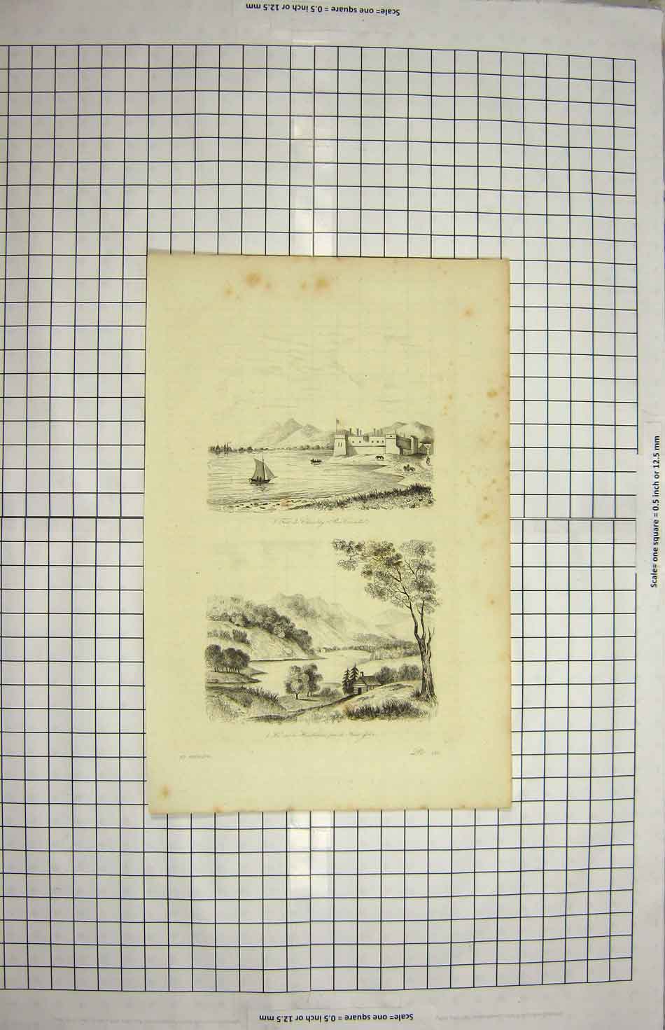 Original Old Antique Print C1790-C1900 St. John Chambly Canada Views 18th