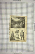 Original Old Antique Print C1790-C1900 North America Eskimauac 18th Century