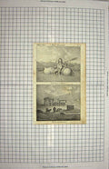Original Old Antique Print C1790-C1900 North America Eskimauax 18th Century