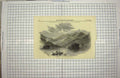 Old Antique Print 1849 Macgillicuddy Reeks Lake Killarney Ireland Hills 19th