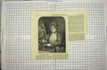 Original Old Antique Print 1849 Portrait Woollett Engraver National Gallery
