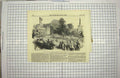 Original Old Antique Print 1849 Fete Coleorton Hall George Beaumont Bart 19th