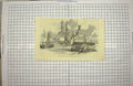 Original Old Antique Print 1849 Reception Remains Charles Albert Genoa Ship