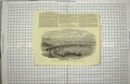 Old Antique Print 1849 Viaduct River Lune Lancaster Railway Poulton-Sands 19th