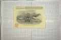 Old Antique Print 1849 Queen Steamer Ship Plumper Port Truxillo Honduras 19th