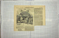 Old Antique Print 1849 Christmas Pantomime Moon Queen King Night Theatre 19th