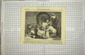 Original Old Antique Print 1849 Blanche Castile Queen Regent France Prisoners